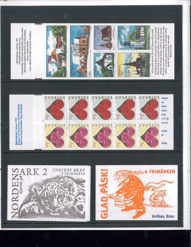 1997 Sweden Swedish Official Booklet Postage Stamp Yearset Collection Svenska