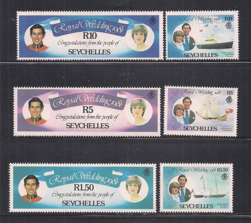 SEYCHELLES SC# 469-74   FVF/MOG  1981