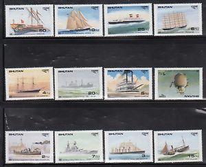 Bhutan 737-48 MNH 1989 Ships