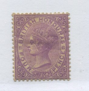 British Honduras QV 1882 4d, mint o.g. hinged