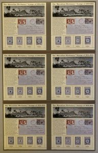 Hawaiian Missionary Uncut Press Sheet of 6 Panes of 4 Stamps Each Scott 3694