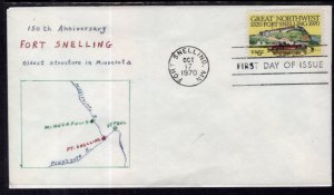US 1409 Fort Snelling Unknown U/A FDC