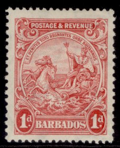 BARBADOS GV SG231c, 1d scarlet, M MINT. Cat £17. PERF 13 x 12