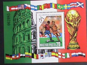 HUNGARY-1990-SC# 3247 WORLD CUP SOCCER CHAMPIONSHIP MNH S/S VERY FINE