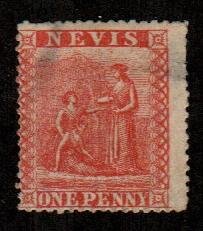 Nevis #14A  Mint  Scott #45.00   Thins   No Gum