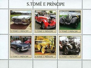 S. TOME & PRINCIPE 2003 - Mercedes 6v. Scott Code: 1544