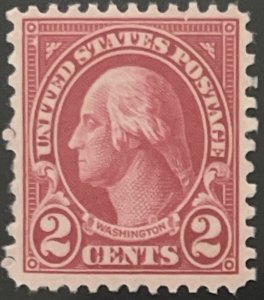 Scott #634 1926 2¢ George Washington rotary perf. 11 x 10.5 unused no gum