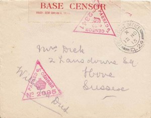 Great Britain Soldier's Free Mail 1915 Field Post Office D.24 24th Division H...