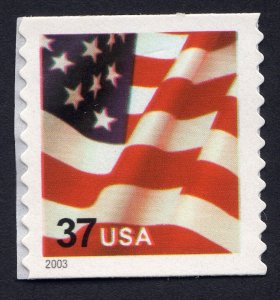 Scott #3632A Waving Flag Coil Single Stamp - MNH