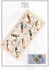 SCOTLAND - BERNERA - 1978 - Birds - 8v Perf Sheet -  ULH