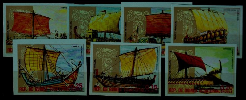 Guinea Eq. Mi.1279-85B MNH Ships