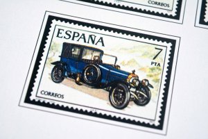 COLOR PRINTED SPAIN 1976-1993 STAMP ALBUM PAGES (101 illustrated pages)