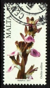 Malta #1583  Used - Flowers Orchid (2017)