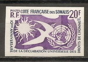 Somali Coast 274 1958 10th Human Rights IMPERF NH