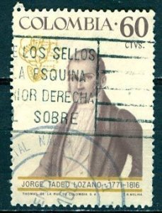 Colombia; 1967: Sc. # 764: Used Single Stamp