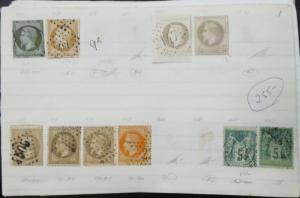 EDW1949SELL : FRANCE Extensive collection, Mint & Used on Old Time pgs Cat $3030