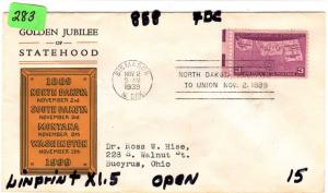 #858, FDC, LINPRINT, CV=$10.00, (2012)