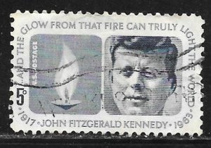 USA 1246: 5c John F. Kennedy and Eternal Flame, used, VF