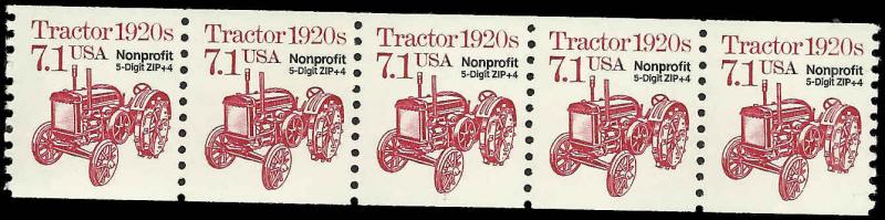 P.N.C. 1 # 2127b MINT NEVER HINGED PRE-CANS. TRACTOR