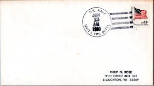 United States Fleet Post Office 15c Americana 1989 U.S. Navy, Unit 1 FPO 9879...