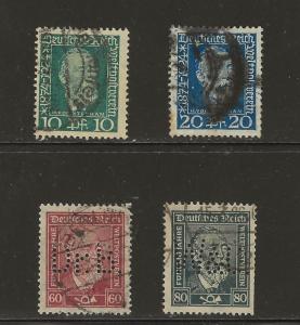 Germany 340-343 used 