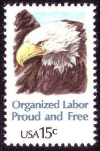 US Scott #1831 - 15c Organized Labor MNHOG 1980