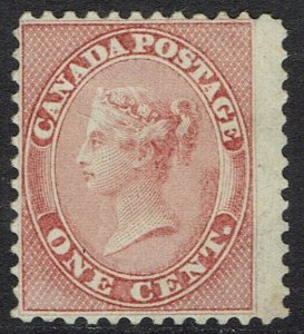 CANADA 1859 QV 1C PALE ROSE