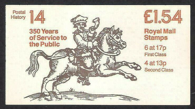 FQ4a 1984 Post History #14 350yrs Service to Public - Folded Booklet - Complete  