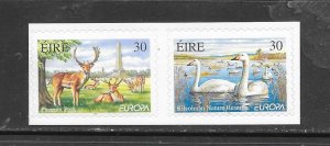 BIRDS - IRELAND #1177a SWANS EUROPA (SELF ADHESIVE) MNH