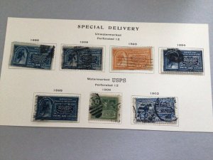 United States 1885 - 1902 special delivery Stamps  Ref 64092 