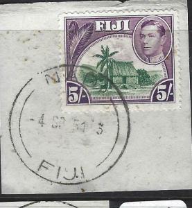 FIJI ISLANDS  (PP2905B)  KGVI 5/-   SG 264   PIECE  NADI   CDS  VFU 