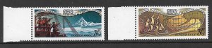 RUSSIA USSR 1991 VOYAGES TO ALASKA Set Sc 6019-6020 MNH