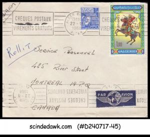 ALGERIA - 1968 AIR MAIL Envelope to CANADA with Stamps