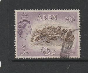 Aden 1953 /63 20/- Chocolate & reddish lilac Used SG 71