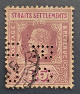 Straits Settlement 161, 1912 King George, Cat. value - $15.00