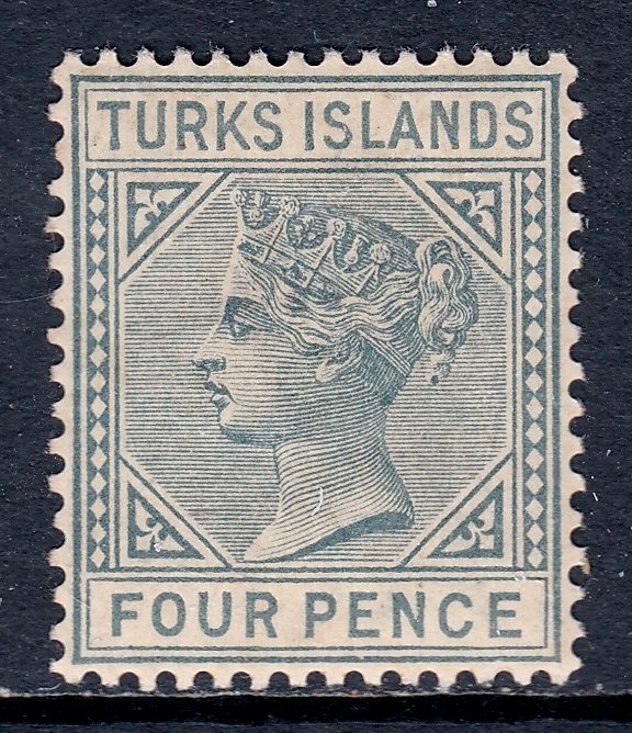 Turks Islands - Scott #50 - MH - Toning - SCV $32