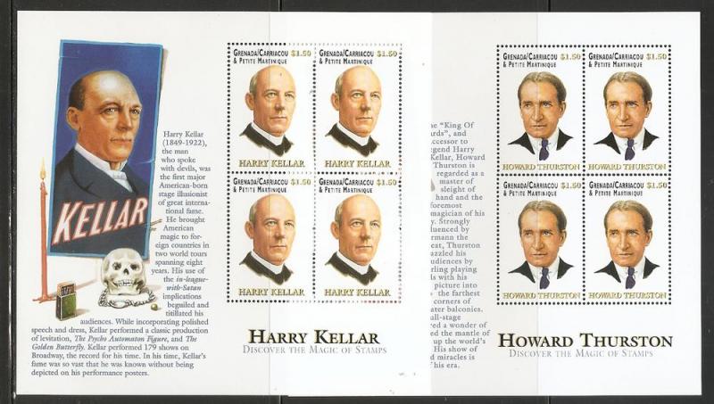 Grenada Grenadines 2331-2 2001 Magicans m/s MNH