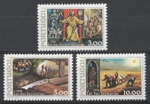 1976 King Fernando Law of Sesmarias Uncultivated Lands MNH** Set 18609-