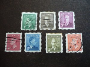 Stamps - Canada - Scott# 284-288,305-306 - Used Set of 7 Stamps