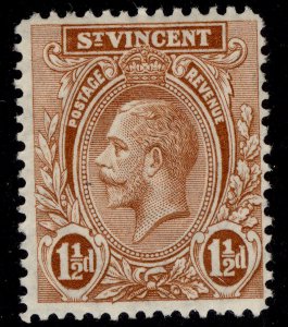 ST. VINCENT GV SG132b, 1½d brown, M MINT.