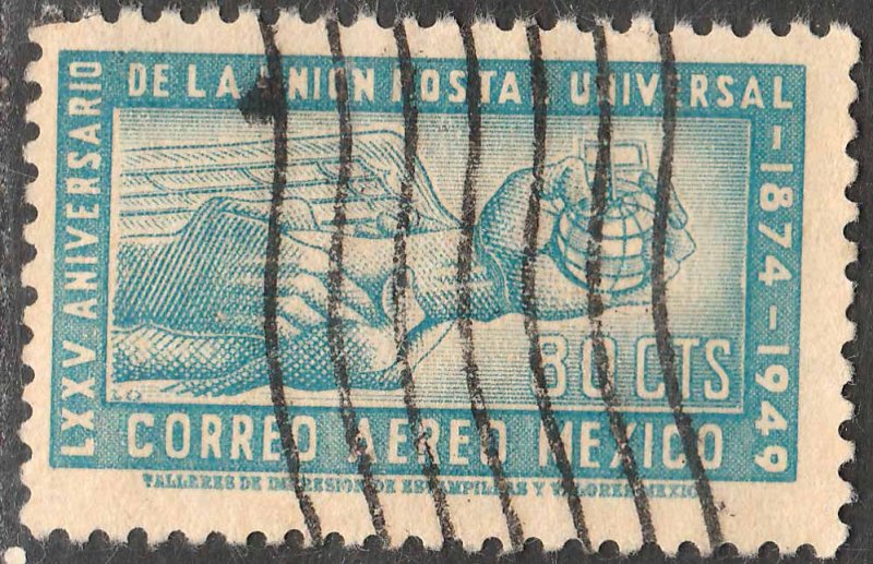 MEXICO C204, 80¢ 75th Ann of Universal Postal Union Used. F-VF. (945)