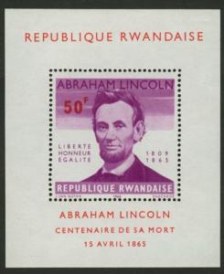 Rwanda 98 MNH Abraham Lincoln