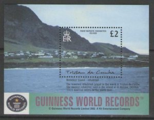 TRISTAN DA CUNHA SGMS769 2003 WORLD GEOGRAPHICAL RECORDS MNH