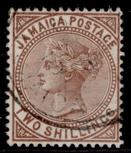 JAMAICA QV SG25, 2s venetian, FINE USED. Cat £45.