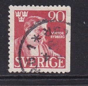 Sweden #365  used 1945 Rydberg  perf. 12 1/2   Imperf. right  20o