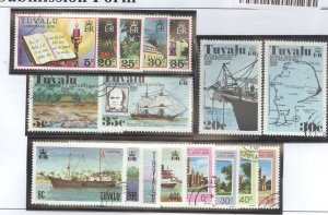 Tuvalu #38-42/54-57/77/84 Used Single (Complete Set) (Maps)