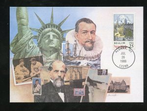 US 2346 Constitution Bicentennial - New York UA Unicover Maximum card