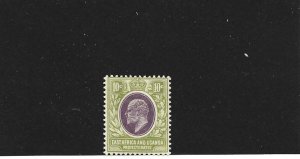 East Africa & Uganda Scott 34 10c Edward issue Unused Hinged