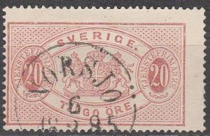 Sweden #O7 F-VF Used   CV $90.00