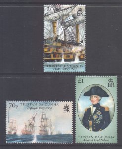 Tristan da Cunha Scott 784/786 - SG846/848, 2005 Trafalgar Set MNH**